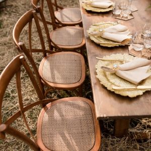 rustic table