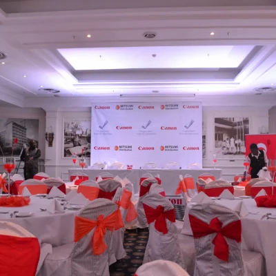 Mitsumi Canon Launch dinning set up
